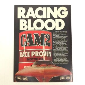 Vintage Pontiac Firebird Trans Am Print Ad CAM2 Racing Blood Muscle Car Art 1978
